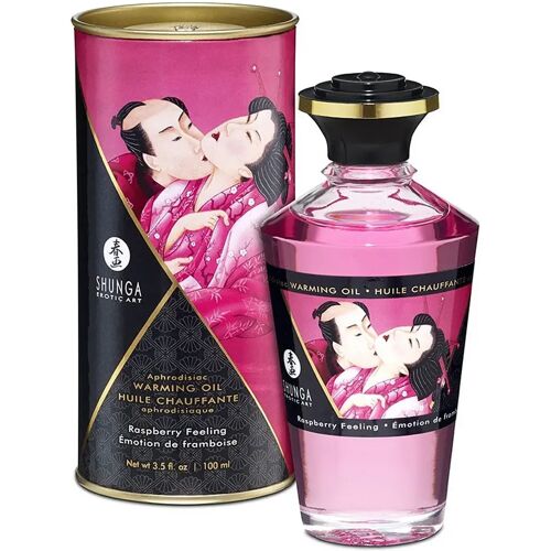 SHUNGA - APHRODISIAC WARMING OIL - RASPBERRY 100 ML