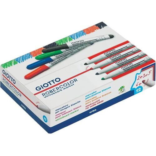 Giotto Robercolor whiteboardmarker maxi, ronde punt, blauw 12 stuks