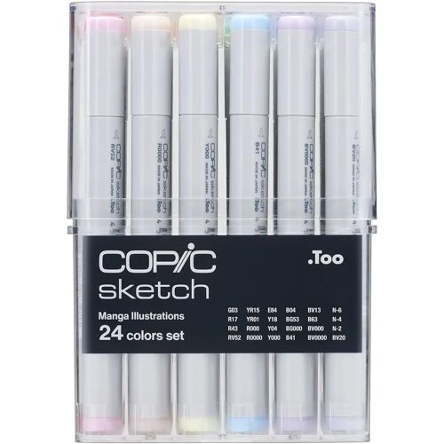 Copic Sketch Marker - Set Manga Illustration - 24 stuks