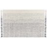 Beliani OMERLI - Shaggy tapijt - Wit - 160 x 230 cm - Wol