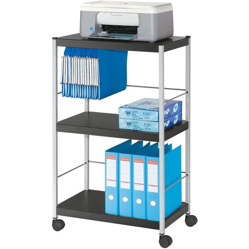 Paperflow universele mobiele trolley, zwart, large