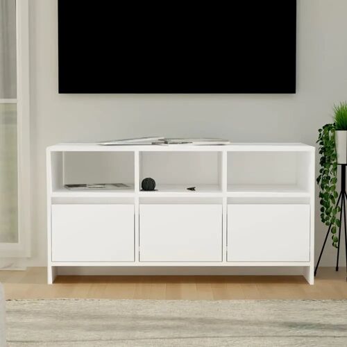 vidaXL Tv-meubel 102x37,5x52,5 cm spaanplaat wit