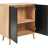 Beliani BRISTOW - Dressoir - Lichtbruin/Zwart - Hout