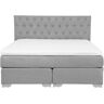 Beliani DUCHESS - Boxspring - Grijs - 160 x 200 cm - Polyester