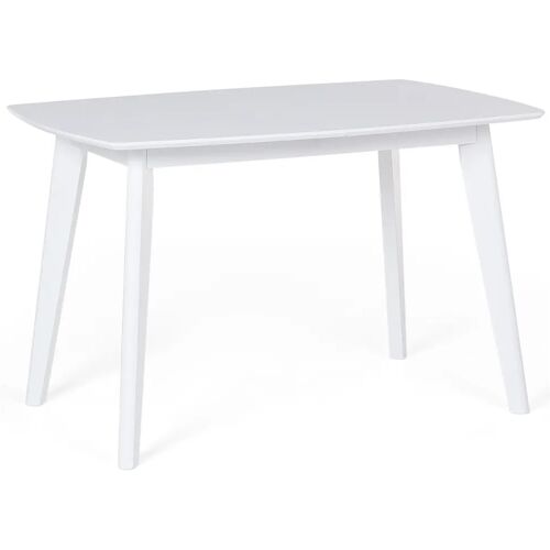 Beliani SANFORD - Uitschuifbare eettafel - Wit - 80 x 120/160 cm - MDF