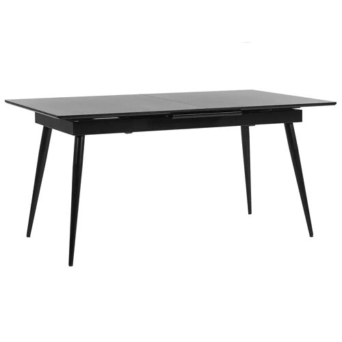 Beliani MALDON - Uitschuifbare eettafel - Zwart - 90 x 160/200 cm - MDF