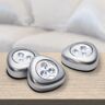 Generiek Grundig LED Spots 5 Stuks - Druklamp - Kastverlichting - Werken op Batterijen - Zelfklevend - Kun...