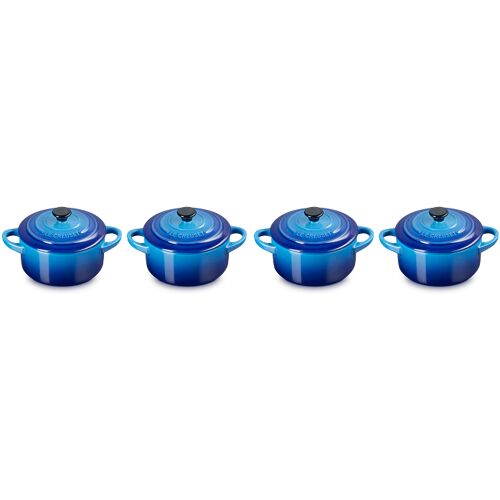 Le Creuset Mini-Braadpannen 4st.'Azure'