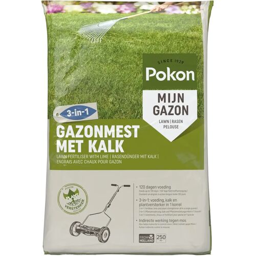 Pokon Gazonmest met Kalk 3-in-1 - 250m2 Pokon Gazonmest met Kalk 3-in-1 - 250m2