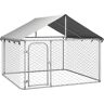 vidaXL Hondenkennel voor buiten met dak 200x200x150 cm