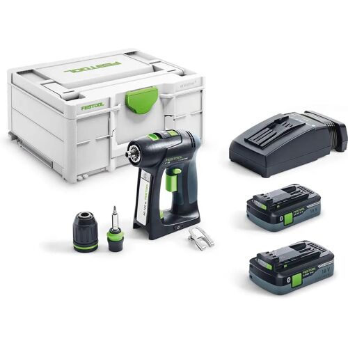 Festool C 18 HPC 4,0 I-Plus Accuschroefboormachine 18v 4.0Ah Li-ion - 576435