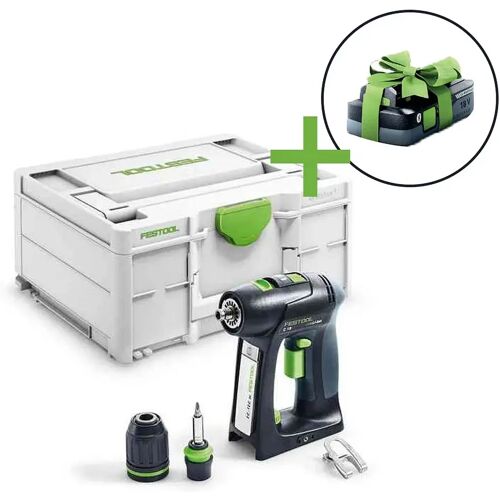 Festool C 18 Li-Basic Accuschroefboormachine Promo + 4.0Ah accu 577050