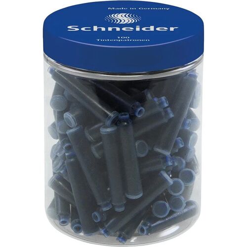 100 Inktpatronen Schneider koningsblauw uitwisbaar
