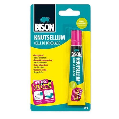 Bison BI-6309079 Knutsellijm 20 Gram Oplosmiddelvrij Blister