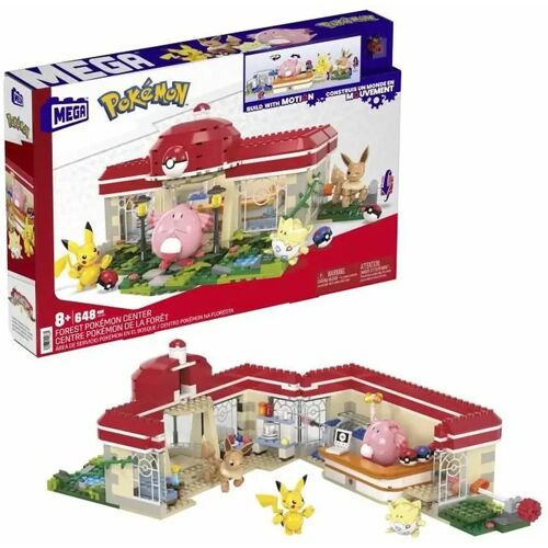 Lucavo Constructiekit Pokémon Mega Construx - Forest Pokémon Center 648 Onderdelen