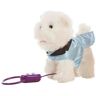 Lucavo Bewegende Knuffel Dog Wit 22 cm (22 cm)