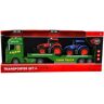 Rapid Wheels Autotransporter + 2 Tractoren + Licht en Geluid