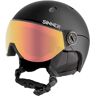 Sinner Titan Visor skihelm - Zwart - Oranje lens - 52-54 cm