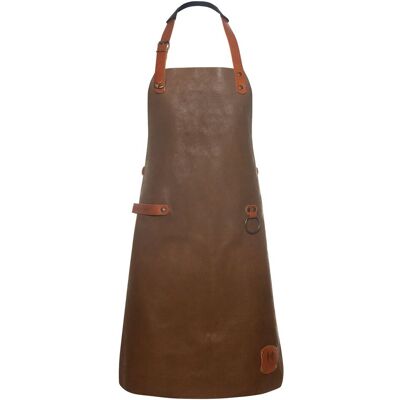 (6 Stuks) KARLOWSKY Leren Slabbenschort - Caramel Bruin (6 Stuks) KARLOWSKY Leren Slabbenschort - Caramel Bruin