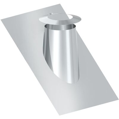 GGM Gastro Dakdoorvoer - hellend dak 26°–35° - met stormkraag - in RVS - Ø 500mm zilver GGM Gastro Dakdoorvoer - hellend dak 26°–35° - met stormkraag - in RVS - Ø 500mm zilver