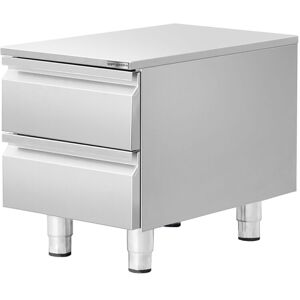 GGM Gastro Schubladenschrank - Edelstahl - 400x560mm - 2 Schubladen GGM Gastro Schubladenschrank - Edelstahl - 400x560mm - 2 Schubladen
