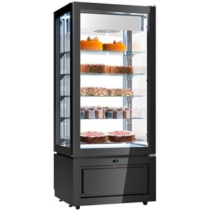 GGM Gastro Panorama-Tiefkühlvitrine - 457 Liter - 800mm - 5 Ablagen - Schwarz Zwart GGM Gastro Panorama-Tiefkühlvitrine - 457 Liter - 800mm - 5 Ablagen - Schwarz Zwart