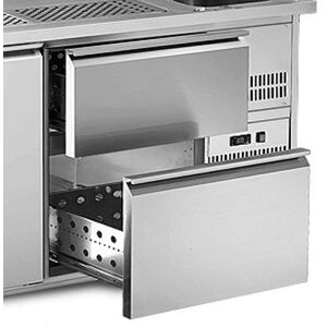 GGM Gastro Schubladenblock - für Biertheken - bestehend aus 1x 2/5 & 1x 3/5 Schubladen - für die Serien BRA & BLA Zilver GGM Gastro Schubladenblock - für Biertheken - bestehend aus 1x 2/5 & 1x 3/5 Schubladen - für die Serien BRA & BLA Zilver