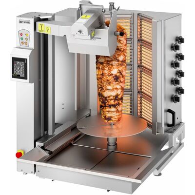 GGM Gastro Gas Dönerroboter mit Schneidsystem - V-Form - 8 Brenner - max. 130 kg GGM Gastro Gas Dönerroboter mit Schneidsystem - V-Form - 8 Brenner - max. 130 kg