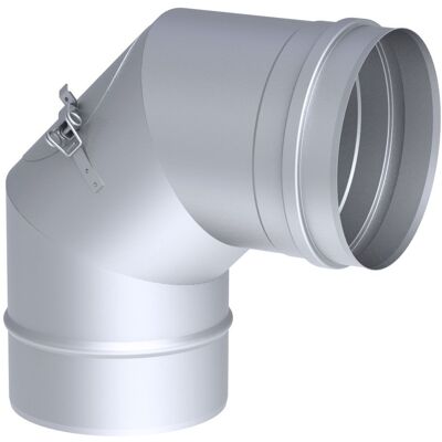 GGM Gastro Reinigungswinkel - 90° starr - in Edelstahl - Ø 250 mm Zilver GGM Gastro Reinigungswinkel - 90° starr - in Edelstahl - Ø 250 mm Zilver