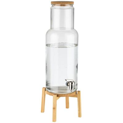 GGM Gastro Getränkespender - NORDIC WOOD - 2-teiliges Set - Glasbehälter mit Zapfhahn - 7,5 Liter - inkl. Standfuß GGM Gastro Getränkespender - NORDIC WOOD - 2-teiliges Set - Glasbehälter mit Zapfhahn - 7,5 Liter - inkl. Standfuß