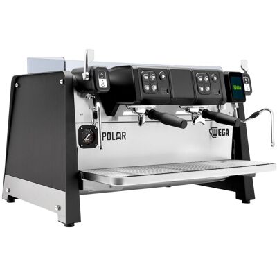 WEGA Polar - Portafiltermachine - 2 groepen - 5,2 kW - met 2 melkopschuimers & heet water - Touch - Zwart zwart WEGA Polar - Portafiltermachine - 2 groepen - 5,2 kW - met 2 melkopschuimers & heet water - Touch - Zwart zwart