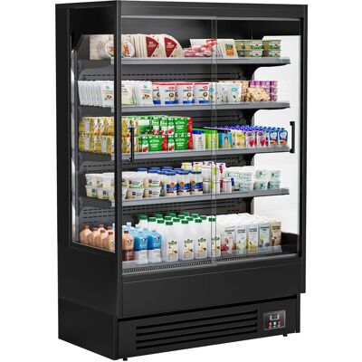 GGM Gastro Supermarkt-Wandkoelmeubel - 1320mm - 595 liter - met 2 glazen schuifdeuren & 4 schappen - zwart zwart GGM Gastro Supermarkt-Wandkoelmeubel - 1320mm - 595 liter - met 2 glazen schuifdeuren & 4 schappen - zwart zwart