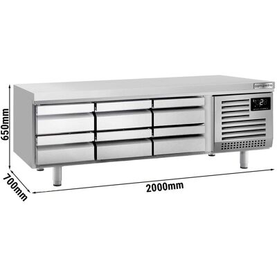 GGM Gastro Kühlunterbau Premium PLUS - 2000mm - 310 Liter - 6 Schubladen Zilver GGM Gastro Kühlunterbau Premium PLUS - 2000mm - 310 Liter - 6 Schubladen Zilver