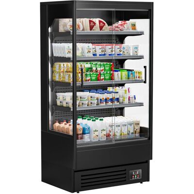GGM Gastro Wandkühlregal - 1002mm - 440 Liter - mit 2 rahmenlosen Glasschiebetüren & 4 Ablagen GGM Gastro Wandkühlregal - 1002mm - 440 Liter - mit 2 rahmenlosen Glasschiebetüren & 4 Ablagen