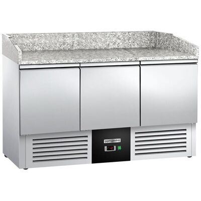 GGM Gastro Pizzakühltisch PREMIUM - 1400x700mm - 3 Türen Zilver GGM Gastro Pizzakühltisch PREMIUM - 1400x700mm - 3 Türen Zilver