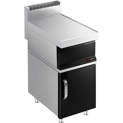 GGM Gastro Neutralelement - 400mm - mit Schublade - inkl. Unterbau mit 1 Tür Zilver / Zwart GGM Gastro Neutralelement - 400mm - mit Schublade - inkl. Unterbau mit 1 Tür Zilver / Zwart