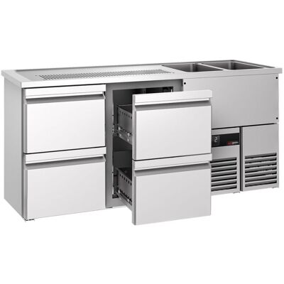 GGM Gastro Biertheke PREMIUM - 1950x700mm - mit 4 Schubladen GGM Gastro Biertheke PREMIUM - 1950x700mm - mit 4 Schubladen