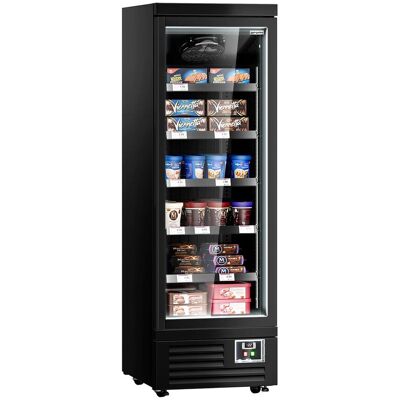 GGM Gastro Wandtiefkühlregal - 630mm - 443 Liter - mit 1 doppelt verglasten Flügeltür & 5 Ablagen GGM Gastro Wandtiefkühlregal - 630mm - 443 Liter - mit 1 doppelt verglasten Flügeltür & 5 Ablagen