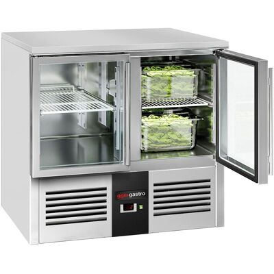 GGM Gastro Kühltisch PREMIUM - 900x700mm - mit 2 Glastüren GGM Gastro Kühltisch PREMIUM - 900x700mm - mit 2 Glastüren