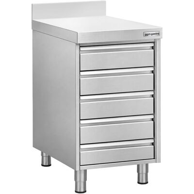 GGM Gastro Schubladenschrank mit 5 Schubladen für Teigbällchen & Aufkantung - 500x700mm GGM Gastro Schubladenschrank mit 5 Schubladen für Teigbällchen & Aufkantung - 500x700mm