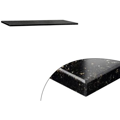 GGM Gastro Granitarbeitsplatte - 800x700mm - Star Galaxy GGM Gastro Granitarbeitsplatte - 800x700mm - Star Galaxy