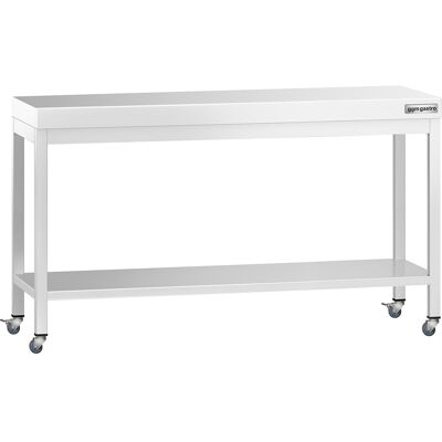 GGM Gastro Edelstahl Arbeitstisch PREMIUM - 1600x700mm - mit Grundboden & Rollen GGM Gastro Edelstahl Arbeitstisch PREMIUM - 1600x700mm - mit Grundboden & Rollen