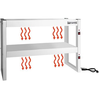GGM Gastro Infrarot-Wärmebrücke - 900x300mm - 2 beheizte Etagen GGM Gastro Infrarot-Wärmebrücke - 900x300mm - 2 beheizte Etagen