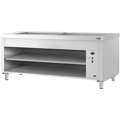 GGM Gastro Buffettheke KOPENHAGEN - 2310mm - mit Bainmarie - für 6x GN 1/1 - Edelstahl GGM Gastro Buffettheke KOPENHAGEN - 2310mm - mit Bainmarie - für 6x GN 1/1 - Edelstahl