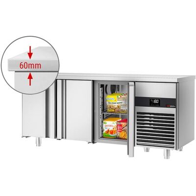 GGM Gastro Tiefkühltisch PREMIUM - 1870x700mm - mit 3 Türen GGM Gastro Tiefkühltisch PREMIUM - 1870x700mm - mit 3 Türen