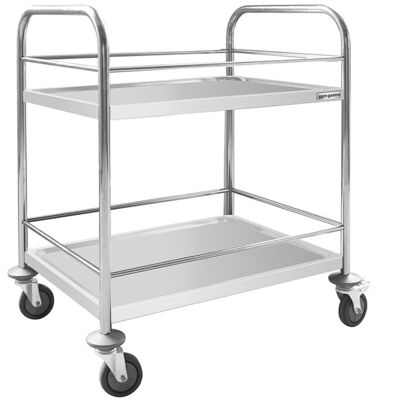 GGM Gastro Servierwagen - 705x405mm - mit 2 Abstellflächen & Verstrebung GGM Gastro Servierwagen - 705x405mm - mit 2 Abstellflächen & Verstrebung