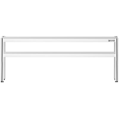 GGM Gastro Aufsatzbord Edelstahl - 2 Etagen - 2000x370mm - höhenverstellbar Zilver GGM Gastro Aufsatzbord Edelstahl - 2 Etagen - 2000x370mm - höhenverstellbar Zilver