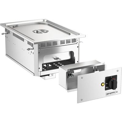 GGM Gastro Elektro Einbau Bain-Marie - 1,5 kW - 1x GN 1/1 - mit Ablasshahn GGM Gastro Elektro Einbau Bain-Marie - 1,5 kW - 1x GN 1/1 - mit Ablasshahn