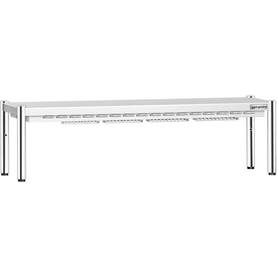 GGM Gastro Wärmebrücke mit Keramikstrahler - 1800x370mm - 1,4 kW - 1 beheizte Etage Zilver GGM Gastro Wärmebrücke mit Keramikstrahler - 1800x370mm - 1,4 kW - 1 beheizte Etage Zilver