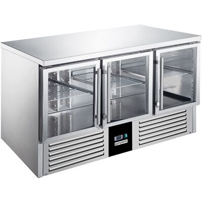 GGM Gastro Kühltisch PREMIUM - 1370x700mm - mit 3 Glastüren GGM Gastro Kühltisch PREMIUM - 1370x700mm - mit 3 Glastüren